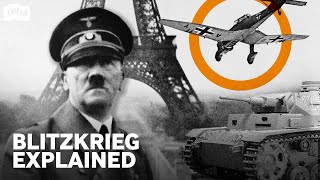 Blitzkrieg tactics explained  How Hitler invaded France WW2 [upl. by Ardet]