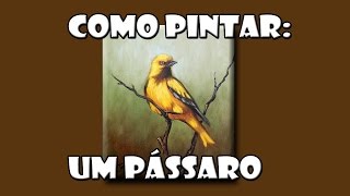 Como Pintar Um Pássaro  Passo a Passo [upl. by Singer]