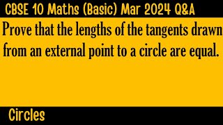 CBSE 10 Maths Basic  Circles  Mar 2024  ShibuTeaches [upl. by Berkshire]