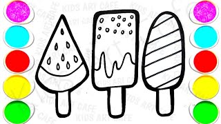 ice cream drawing easy  drawing for kids easy step by step  How to draw ice cream sketch3 [upl. by Spragens991]