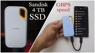 Sandisk Extreme 4 TB SSD Unboxing amp Review with speed test [upl. by Assirk]