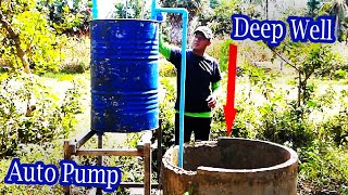 Suck from Deep Well  Amazing idea to make auto water pump free energy from Deep well no Electricity [upl. by Adnohsal744]