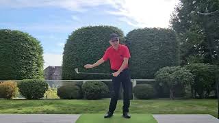 Golf Swing Feelings 11  One Handed Swings Help Find the Swing Plane and Release Feel [upl. by Normie]