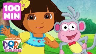 Dora amp Boots Best Friends Forever Marathon 💗 100 Minutes of Dora the Explorer  Dora amp Friends [upl. by Eifos]