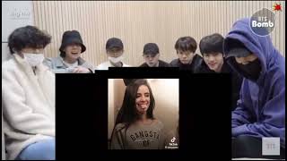 BTS reaction to celebrity TikTok [upl. by Ardelia]