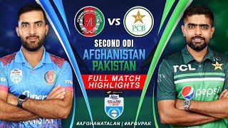 Afghanistan vs Pakistan Cricket Full Match Highlights 2nd ODI  Super Cola Cup  ACB [upl. by Cutter]