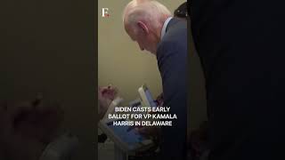 US Elections Biden Casts Early Vote in Delaware  Subscribe to Firstpost [upl. by Staal340]