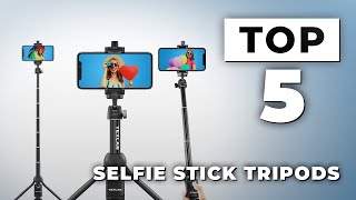 TOP 5 Best Selfie Stick Tripods 2024 [upl. by Eniak189]