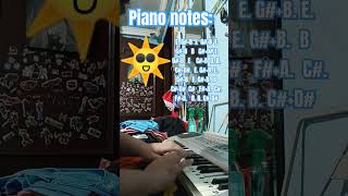 SPRUNKI Mr Suns theme on piano IncrediboxSPRUNKI [upl. by Yorztif355]