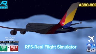 Flight from Seoul to Osaka A380 75 minutes Asiana AirlinesInternational FlightFull route [upl. by Rann124]