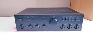 Onkyo A8015 Stereo Amplifier 198385 sound test after repair and maintenance [upl. by Dolorita]