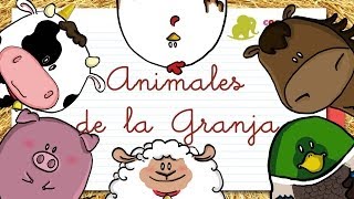 Animales de GRANJA en ESPAÑOL para niños [upl. by Brechtel]