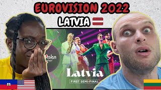 REACTION TO Citi Zēni  Eat Your Salad Latvia 🇱🇻 Eurovision 2022  FIRST TIME HEARING [upl. by Aroda]