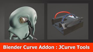 Blender Curve and Hardsurface Addon JCurve Tools [upl. by Christal312]