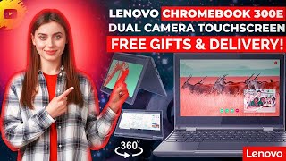 Lenovo Chromebook 300e  Dual Camera Touchscreen Free Gifts amp Delivery [upl. by Enneibaf783]