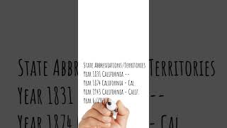 Postal Abbreviations  California [upl. by Lonnie104]