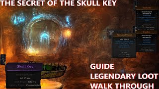 Dark amp Darker  Skull Key Vault Guide  Legendary amp Unique Loot  2500g Value  Walkthrough Inferno [upl. by Aikenahs]