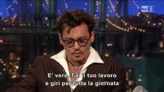 Johnny Depp  David Letterman Show 270613 SUB ITA PARTE 2 [upl. by Theta]