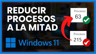 🚀Optimizar WINDOWS 11 Sin Programas  REDUCE los PROCESOS un 50 [upl. by Tenn]