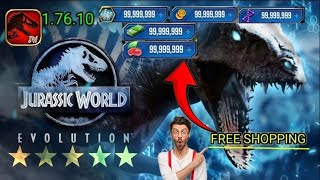 JURASSIC WORLD GAME HACK 😱😱 MOD APK FREE PURCHASE💵💵 LATEST VERSION  17610 [upl. by Graham493]