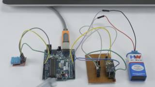 IOT Based Humidity and Temperature Monitoring using Arduino Uno [upl. by Einnor]