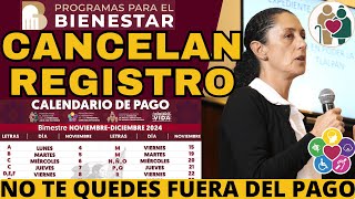 🚨CANCELAN REGISTROS BIENESTAR NUEVOS CALENDARIOS FECHAS PENSION Y APOYOS SOCIALES➕AGUINALDO WALMART [upl. by Seessel224]