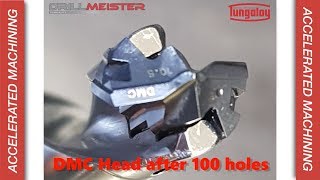 New DMC DrillMeister Head from Tungaloy AMAZING TOOL LIFE [upl. by Jolda]