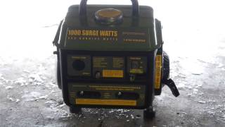 Generator review 1000 watt Sportsman by Buffalo Tools 2 [upl. by Larisa725]