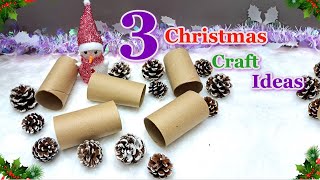 3 Economical Christmas Decoration ideas from waste materials  DIY Christmas craft idea🎄358 [upl. by Aelyk745]