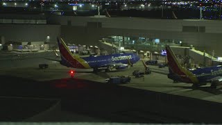 Bullet hits Southwest Airlines plane at Love Field in Dallas [upl. by Nohsid]