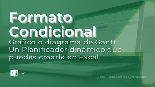 Crea un Planificador Dinámico con Formato Condicional – Diagrama de Gantt en Excel [upl. by Oicneconi]