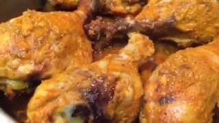 Tandoori Chicken Recipe Oven Baked Bangla Video for Bangladeshi  Bengali [upl. by Esenwahs]