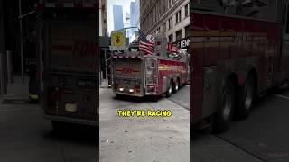 NYC Firefighter Has Mad Driving Skills 😱 shorts [upl. by Tnomal]