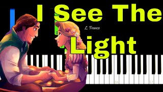 I See The Light  Tangled Easy piano tutorial [upl. by Niffirg]