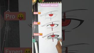 how to draw easy kakashi 💞 simple drawing of Kakashi sensei eye narutoshorts viral naruto anime [upl. by Tiffi]