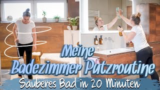 PUTZROUTINE 🦋 BADEZIMMER PUTZEN IN 20 MINUTEN 🦋 PUTZMOTIVATION 🦋 TAGAUS TAGEIN 🦋 KANAL Ü50 [upl. by Ardnaet]