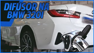 DIFUSOR DE ESCAPE NA BMW 320I NOVA  CAP [upl. by Anieral236]