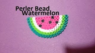 How to Make a Perler Bead Watermelon [upl. by Syned201]