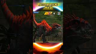 SCORPIUS REX Movimientos De Batalla JURASSIC WORLD THE GAME [upl. by Ciredec603]