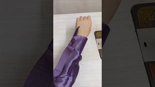 How to make a cuff sleeve design tutorial  cuff sleeves with buttonshortvideo shirtsleevesleeve [upl. by Hourihan]