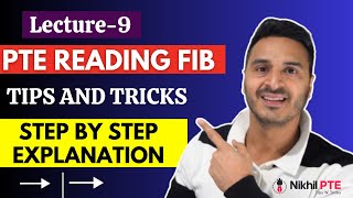 LECTURE 9 PTE READING  FILL IN THE BLANKS TIPS AND TRICKS FULL EXPLANATION [upl. by Ioj]