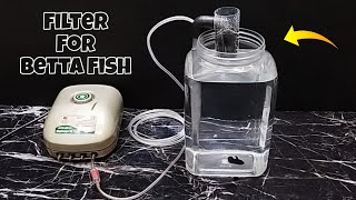 Betta fish tank filter DIY  Aerator airlift filter DIY  Aquarium filter DIY [upl. by Carolan]