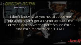 50 Cent Ft Snoop Dogg  PIMP LyricsLyric Video [upl. by Atalya394]