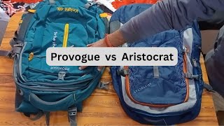 Provogue vs Aristocrat  Backpacks [upl. by Kciredohr]