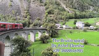 panoramic train rideThe Brusio arch bridge [upl. by Croom]