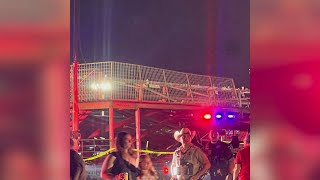 ‘It was nerveracking’ 12 people injured after bleachers collapse at Kendall County Fair Grounds Sa [upl. by Tatianna]