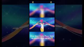 Silver Moon Crystal Power MakeUp with 90’s BGM amp SFX sailormoon sailormooncosmos sailormoonedit [upl. by Charbonnier]