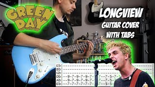 Green Day  Longview  Guitar cover with tabs [upl. by Rexer380]