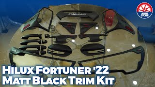 Toyota Hilux Revo 2022 Matt Black Complete Trim Kit  PakWheels Auto Store [upl. by Fulbert386]