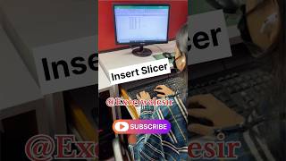 Insert Slicer excelwalesir excel tricks exceltips tutorial corporate ytshort training [upl. by Ainwat]